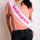 White Satin Bridesmaid Sash