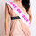 White Satin Hens On Tour Hen Party Sash