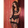 Seven Til Midnight Plus Size Midnight Affair Lace Cami Handcuffs and Thong Set