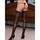Dreamgirl Black Diamond Sheer Thigh High Stockings with Bow Detail