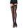 Music Legs Fishnet Stockings with PVC Top