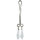 Daring Silver Clit Clamp with White Diamond