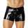 Male Power Liquid Onyx PU-Coated Pouch Short