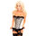 Sweet Streak Strapless Corset with Burlesque Bows