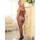 Rene Rofe Plus Size Criss-Cross Strap Crotchless Fishnet Bodystocking
