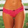 Hustler Floral Lace Crotchless Thong