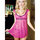 iCollection Polka Dot Chemise with Padded Cups and Thong