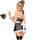 Exposed Cheap Thrills Fishnet and Lace French Maid Costume