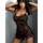 Livia Corsetti Liliana Sheer Chemise with Floral Lace and G-String