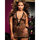Seven Til Midnight Plus Size Leopard Print Mesh Chemise and G-String