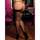 Seven Til Midnight Plus Size Lace Top Fishnet Stockings with Backseam