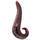 Glassvibrations Textured Devil Tongue Glass Dildo