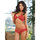 Dreamgirl Red Diamond Stretch Lace Bra and Strappy Short Set