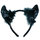 Sequin Devil Horns with Maribou Feathers
