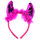 Sequin Devil Horns with Maribou Feathers