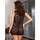 Dreamgirl Red Diamond Plus Size Stretch Lace Mini Dress with Zip Front