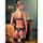 Cottelli 1/4 Cup Bra with Suspender Belt and G-String