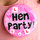Jumbo Hen Party Badge with Hen L Plates