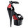 Pleaser Delight Lace-Up Platform Stilettos
