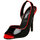 Pleaser Seduce Contrast Peep Toe Stilettos