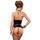 Exposed Liquid Onyx Merry Widow Wet Look Basque and G-String