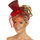 Fever Glittery Burlesque Mini Top Hat with Netting
