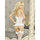 Fantasy Embroidered Bridal Corselette Garter Dress and G-String Set