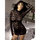 Fantasy Long Sleeve Lace Mini Dress and G-String