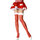 Music Legs Sheer Christmas Stockings with Faux Fur Trim