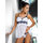 Irall Mirabelle Ruched Babydoll Set with Floral Detailing