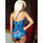 Seven Til Midnight Lace and Wet Look Bustier and Knickers Set