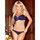 iCollection Satin and Lace Bra and Knicker Set
