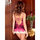 iCollection Satin and Antique Lace Chemise