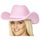 Cowboy Hat with Sequin Brim and Trim