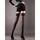 Gabriella Lace Top Hold Up Stockings with Back Seam