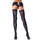 Leg Avenue Hold Up Stockings with Lace-Up Back Seams