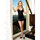 Leg Avenue Sexy Mini Dress with Faux Rhinestone Brooch