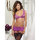 Dreamgirl Pink Diamond Sexy Lace Bra and Garter Skirt Set