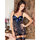 iCollection Satin and Lace Open Back Babydoll with Removable Garters