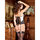 iCollection Satin and Lace Sexy Basque Set