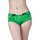Playful Promises Emerald Satin High Waisted Briefs
