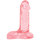 Doc Johnson Crystal Jellies 6 Inch Ballsy Realistic Dildo