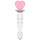 Crystal Heart Wavy Glass Dildo 5.8 Inch