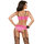 Exposed Precious Gems Lace Cropped Bustier and Suspender Knickers Lingerie Set
