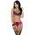 Exposed Lace Cropped Bustier and Suspender Knickers Lingerie Set
