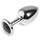 Julian Snelling Rosebud Stainless Steel Extra Large Swarovski Crystal Butt Plug