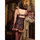 Dreamgirl Gold Metallic Floral Lace and Polkadot Babydoll Set
