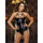 Dreamgirl Wet Look Harness Camisole and Matching Thong