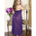iCollection Plus Size Floor Length See Through Chemise Set