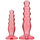 Doc Johnson Crystal Jellies Beaded Butt Plug Anal Training Kit